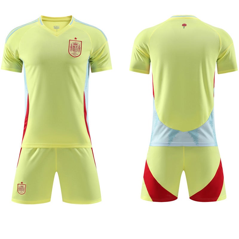 25 Spain Away 7 Morata Jersey 9 Garvey 19 Yamal Football Suit Suit - Image 1
