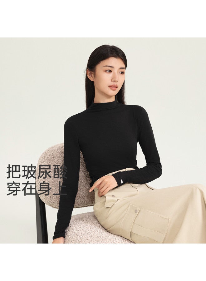 VVC Women'S Base Layer Turtleneck Long Sleeve Slim Fit Thermal Shirt For Autumn/Winter, Breathable Hyaluronic Acid Underwear - Image 2