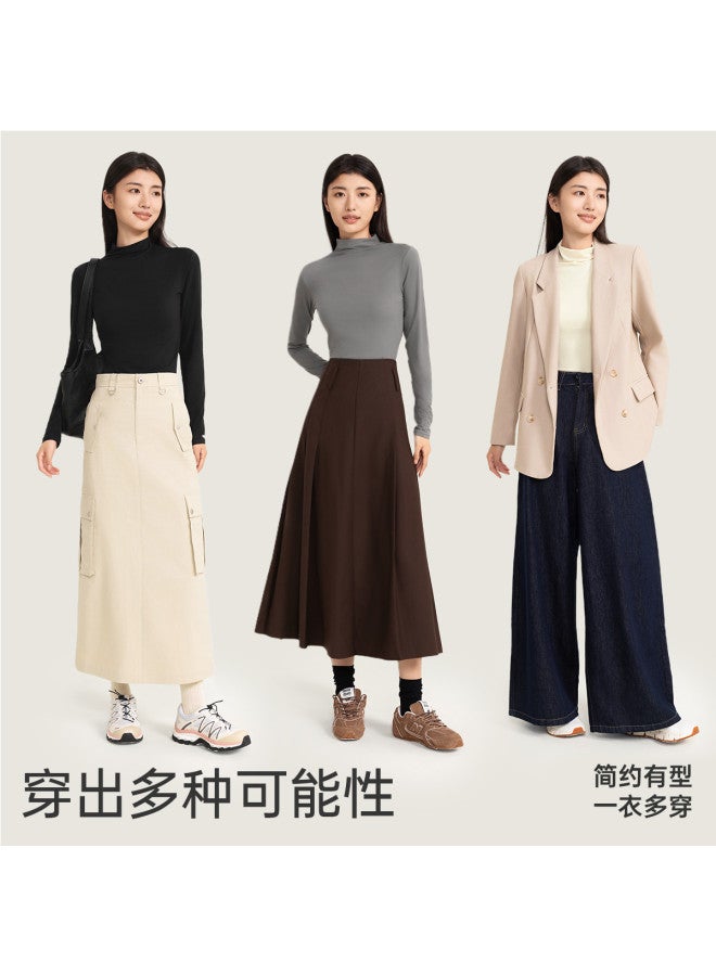 VVC Women'S Base Layer Turtleneck Long Sleeve Slim Fit Thermal Shirt For Autumn/Winter, Breathable Hyaluronic Acid Underwear - Image 5