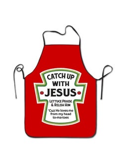 Personalized Kitchen Aprons Catch Up With Jesus Christian Women Men Machine Washable Durable String Apron For Bbqcookingworkinggrillingbakingcrafting