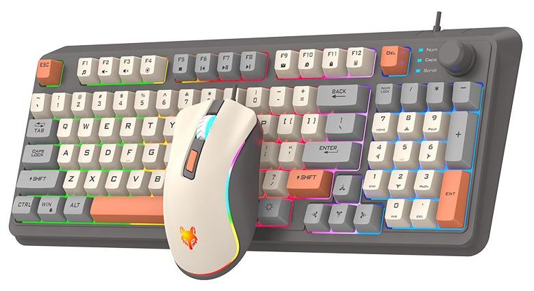 XUNFOX RGB Gaming Combo with Modern Design Mouse and Keyboard - Image 1