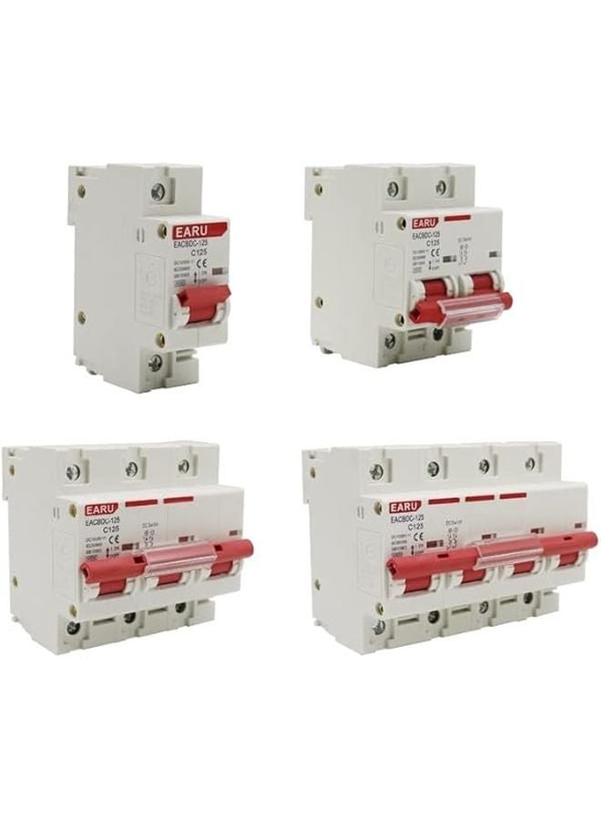 DC 1000V Solar Mini Circuit Breaker 1P 2P 3P 4P 6A 63A 80A 100A 125A MCB Overload Protection for Photovoltaic PV System - Image 3