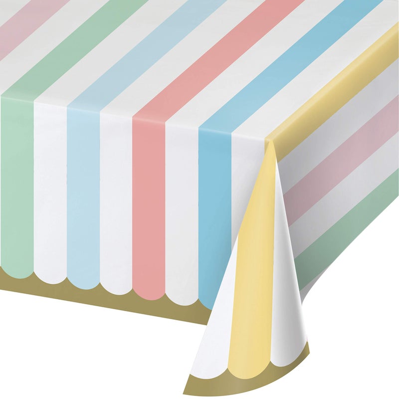 Creative Converting Pastel Celebrations Paper Tablecloth 54 x 102