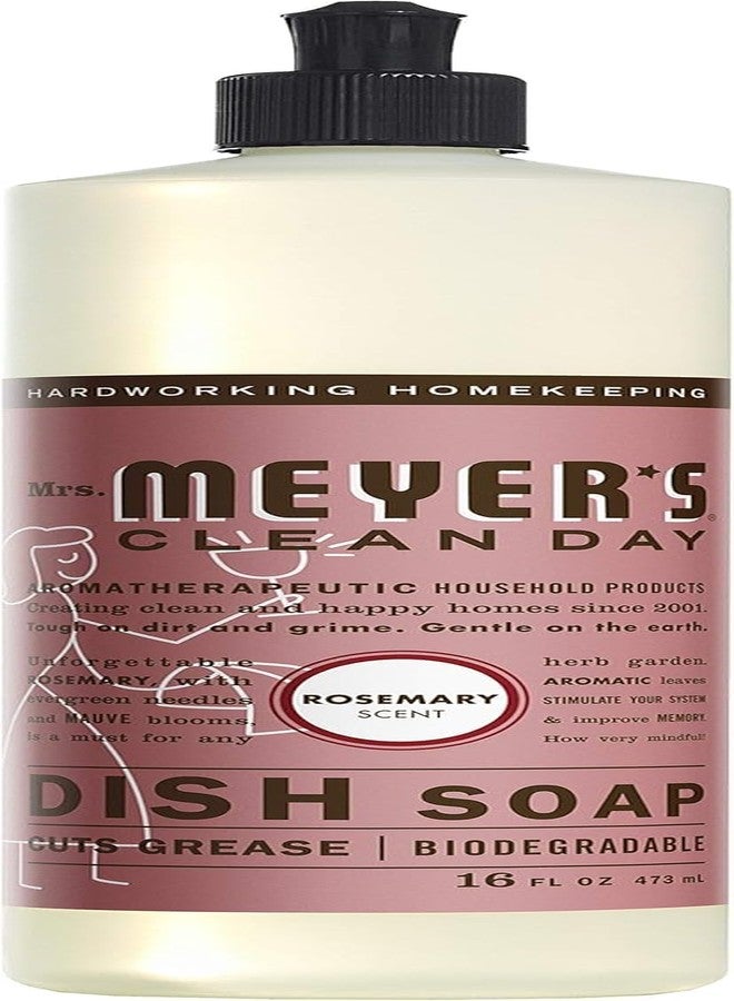 Mrs. Meyer's Clean Day Liquid Dish Soap, Rosemary, 16 Ounce Bottles, 3pk - Image 2