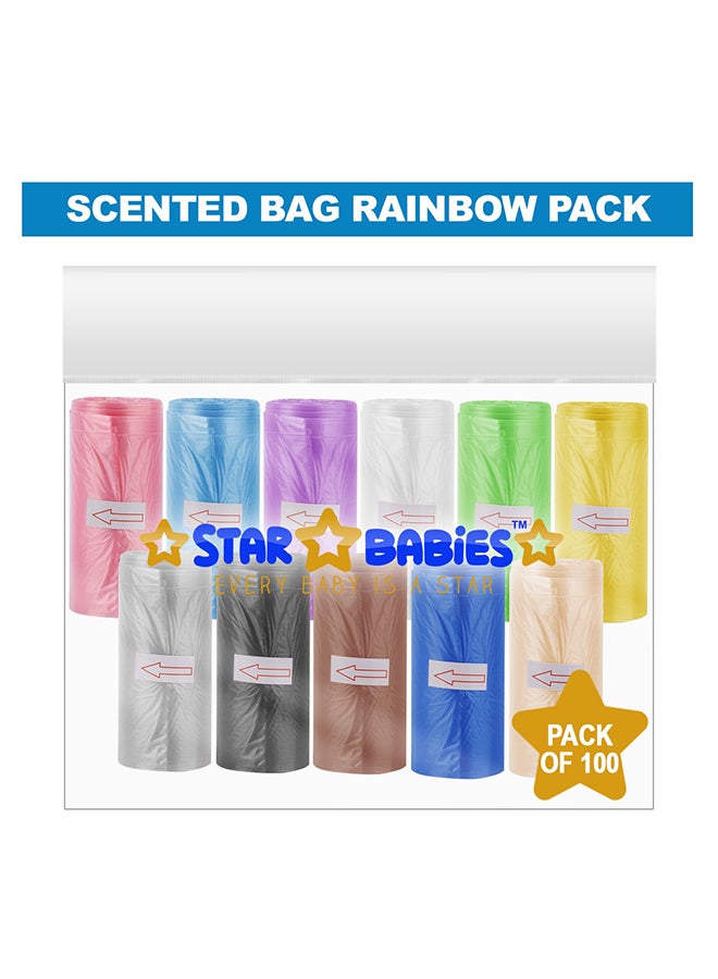 STAR BABiES Star Babies - Scented bag  - Pack of 100 (1500bags) 22 x 32cm - Rainbow Pack  - Image 1