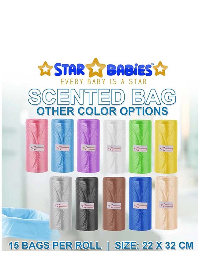 STAR BABiES Star Babies - Scented bag  - Pack of 100 (1500bags) 22 x 32cm - Rainbow Pack  - Image 3