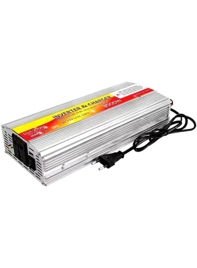 3000W Modified Sine Wave Power Inverter with Built-in Charger, UPS, and Battery Charger