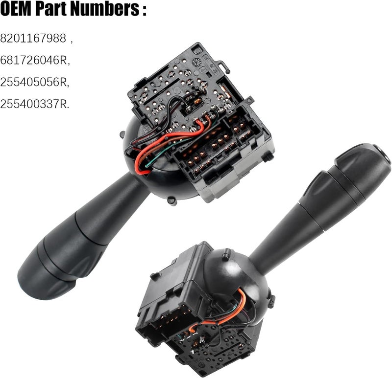 8201167988 مفتاح عمود التوجيه للإشارات، 681726046R بديل المفتاح المركب لسيارات داسيا سانديرو دوكر داستر لوغان لودجي دوركر كليو رينو - Image 3
