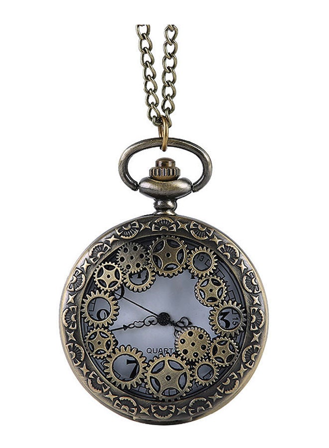 NIBEMINENT Hollow Alloy Analog Pocket Watch 8134 - Image 1