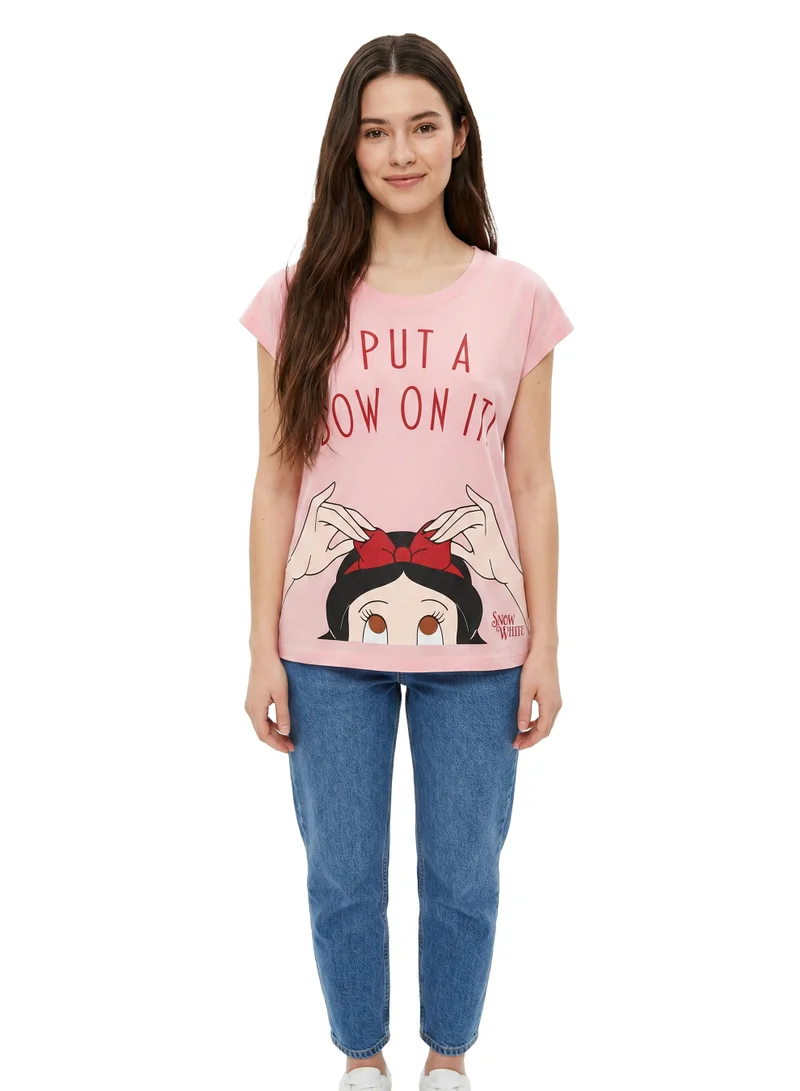 Disney  Disney Snow White Graphic Cotton T-Shirt for Women for Women | Best Price UAE