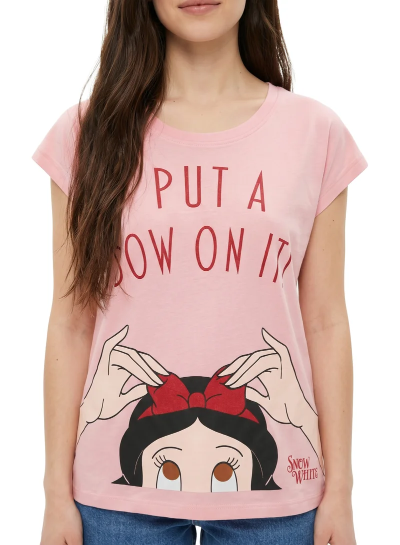 Disney  Disney Snow White Graphic Cotton T-Shirt for Women for Women | Best Price UAE