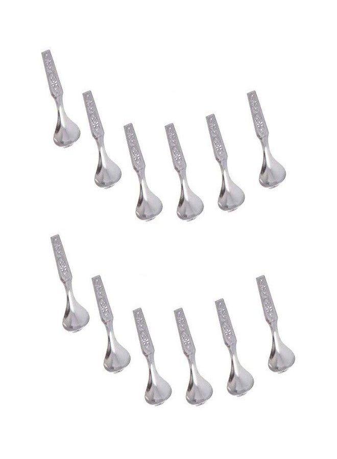 Easy Chef of Stainless Steel Dinner Spoons & Forks Set (12 Pieces of Spoons & 12 Pieces of Fork) Combo 24 Pieces - Image 2