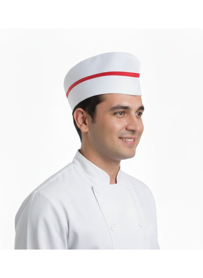 Chef hat white x red - Image 2