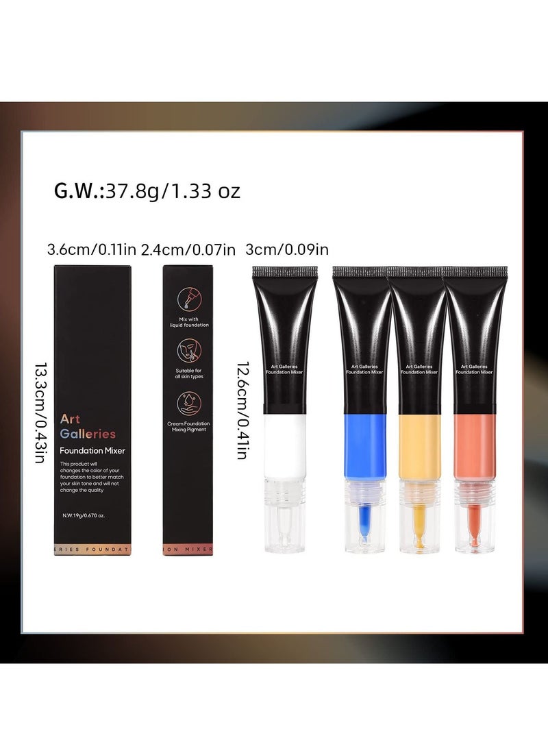 SYOSI - SYOSI Blue Foundation, Blue Pigment Mixer, Corrector Foundation Shade Adjuster, Smooth and Light, Blends Easily with Foundation Warm to Cold, Cruelty-free - Image 1