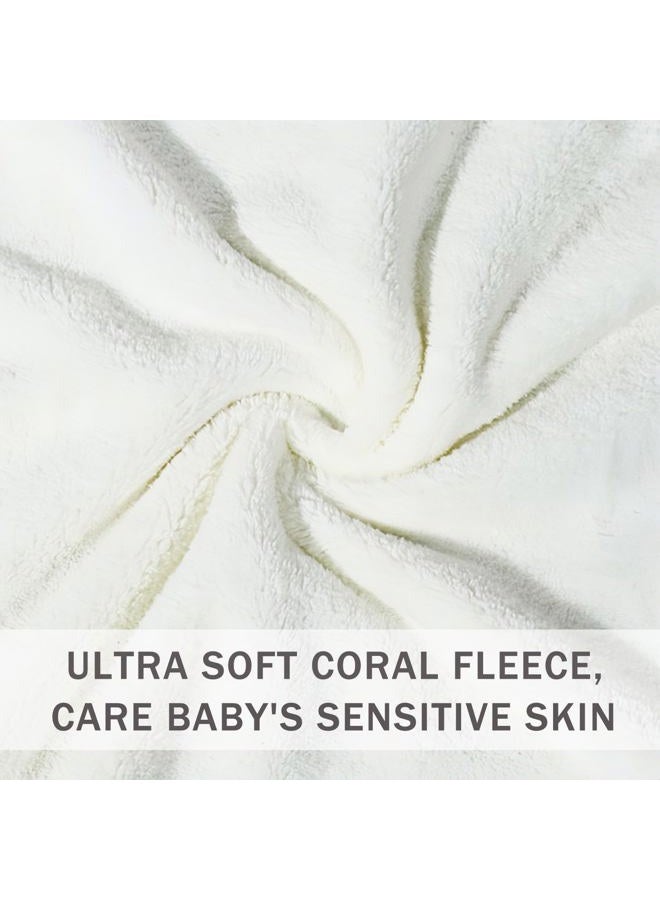 Febvao Baby Hooded Towels,31 x 31 in Baby Washcloths, Infant Super Soft Baby Bath Towels with Hood for Toddlers1-3,Highly Absorbent Viscose Hooded Towel for Boys, Girls, Newborn Essentials - Image 4