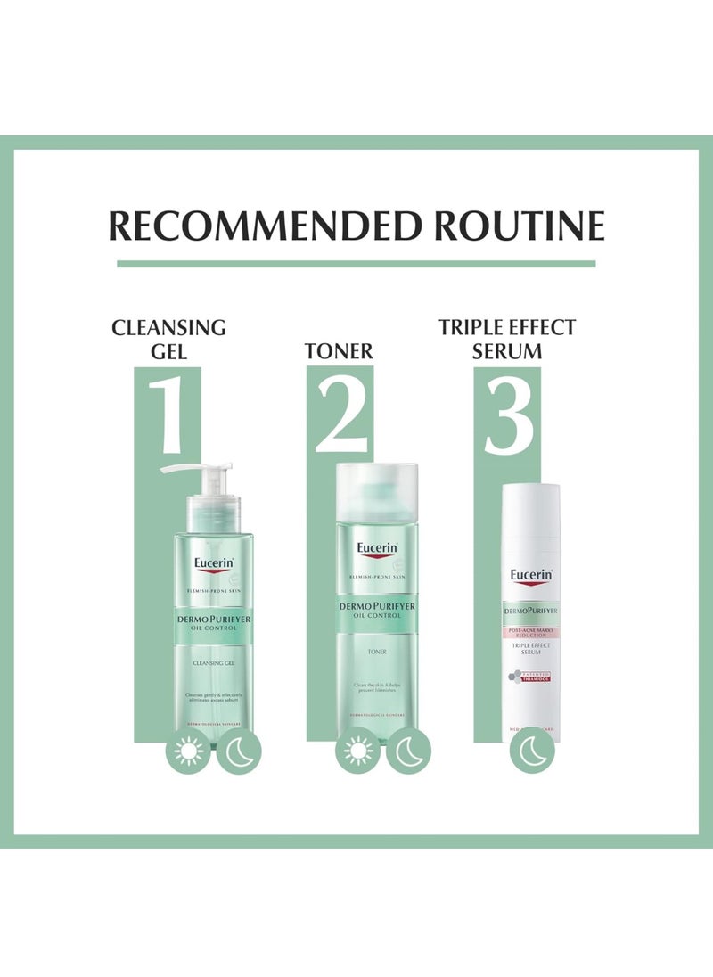 Eucerin - Eucerin Dermo Purifyer Cleansing Gel, suitable for acne-prone skin, without perfume and soap-free, 200 ml - Image 1