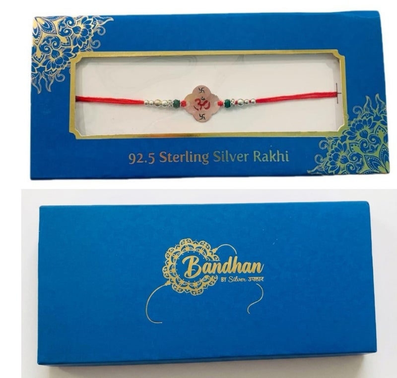 BANDHAN 925 SILVER RAKHI KHUSHBOO JEWELES - Image 2
