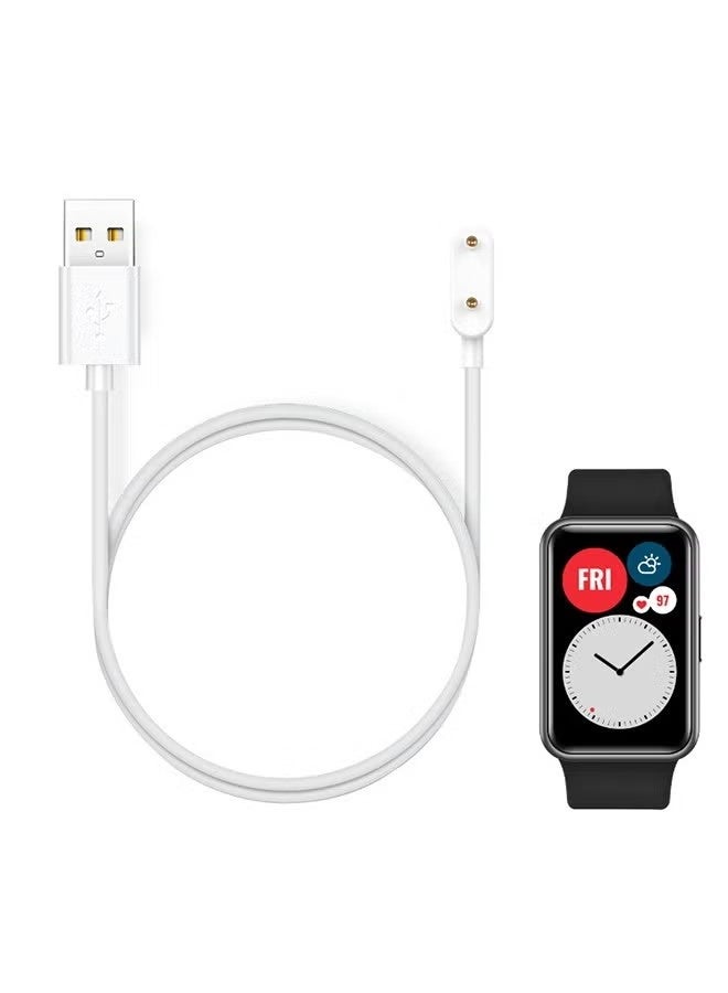 شاحن لـ Huawei Band 9/8/7/6، Huawei Watch Fit/Fit 2/Fit 3/Fit Mini، Huawei Kids Watch 4X/4Pro، Honor Band 7/6، Honor Watch ES، كابل شحن بديل للساعة الذكية (3.3 قدم / 1 متر) - Image 1