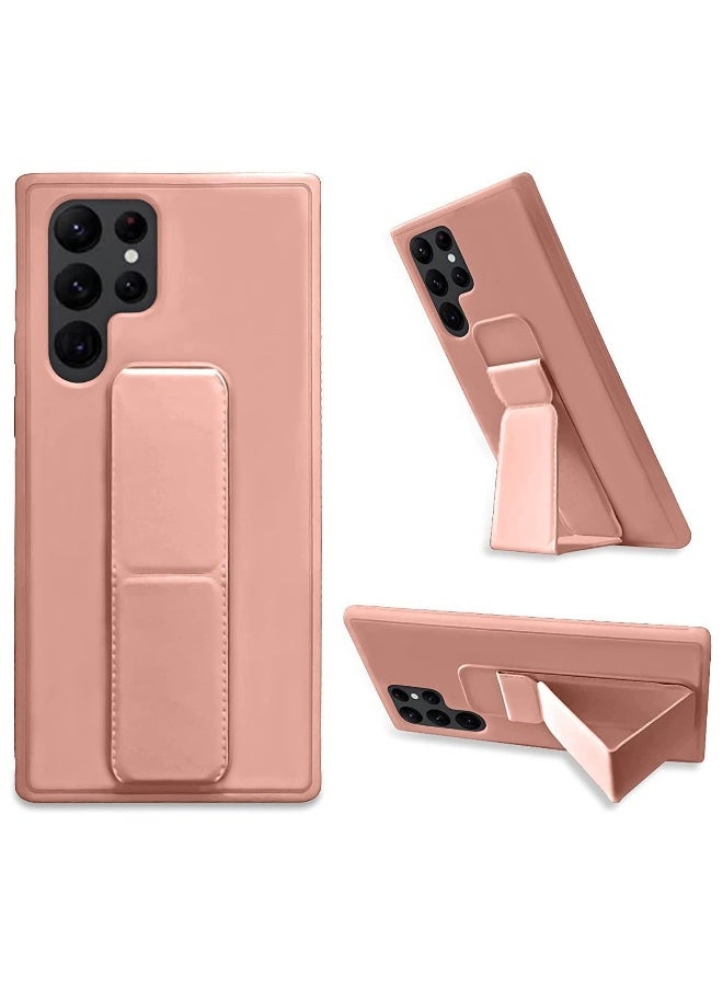 DUSALA Case for Samsung Galaxy S25 Ultra Back Stand Case Magnetic Car Holder Soft Silicone Horizontal & Vertical Kickstand Cover Wrist Strap for Galaxy S25 Ultra - Image 1