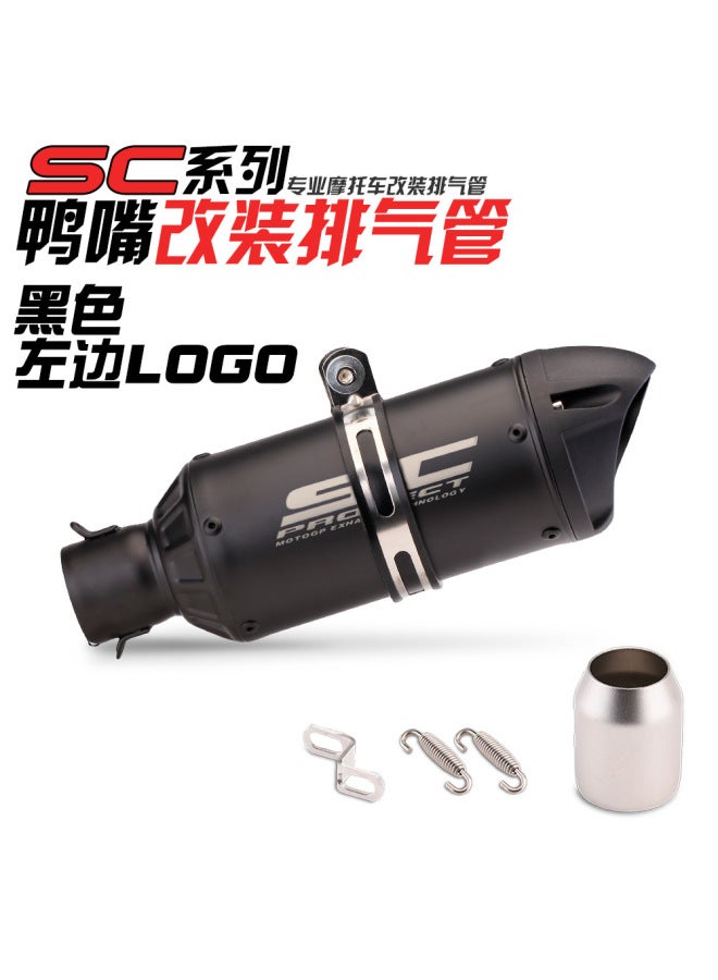 أنبوب عادم معدل على شكل منقار البط للدراجات النارية كاواساكي Z900، Z400، دوق 390، جي إس إكس 250 آر