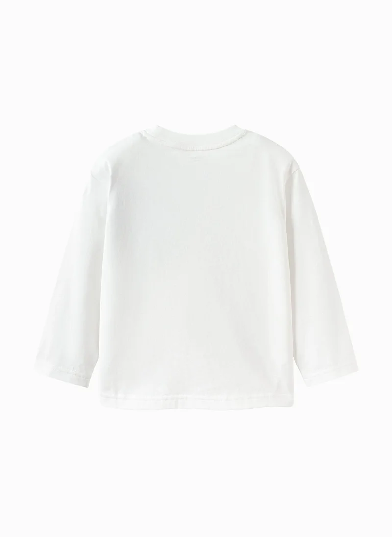 Balabala Toddler Boys Round neck long-sleeved T-shirt