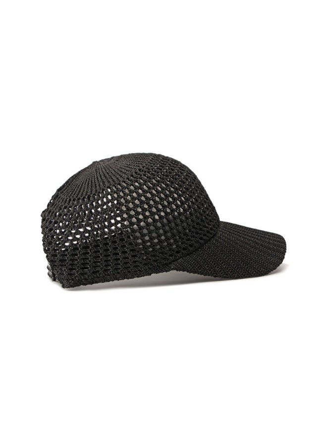 Perforated woven baseball cap with sun protection and breathability - Image 4