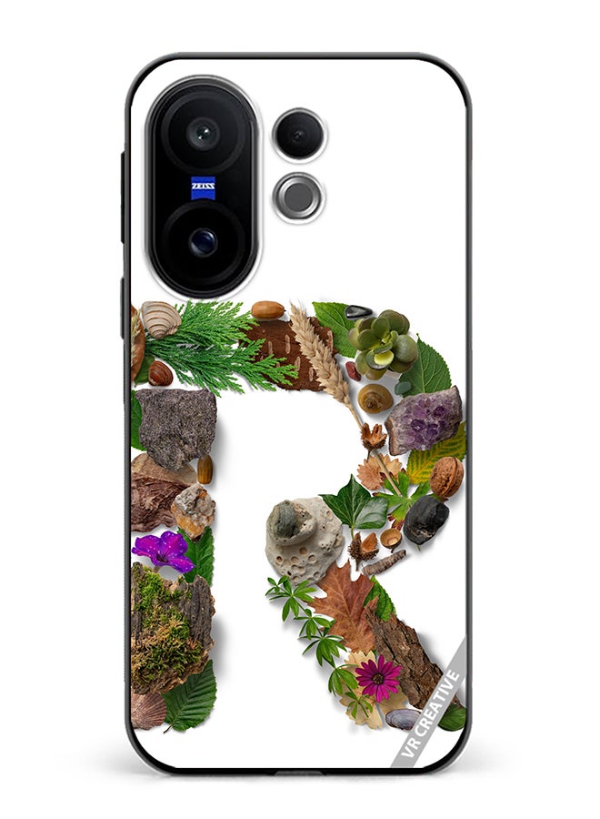 Protective Case Cover For Vivo X200 FE Alphabet R Design Multicolour