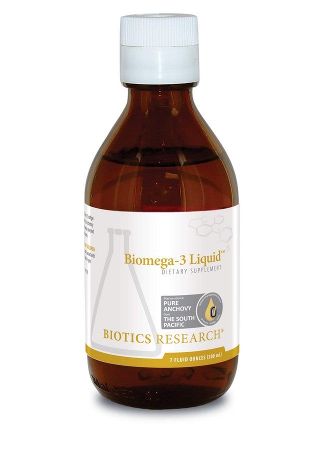 بيوتيكس ريسيرش زيت السمك أوميجا 3 السائل عالي التركيز من Biotics Research Biomega 3 Liquid™، مصدر مستدام، يمكن تتبعه، نقي 2490 مجم من أحماض أوميجا 3 الدهنية من نوع EPA وDHA لكل ملعقة صغيرة 1040 مجم من DHA 7 أونصات سائلة 200 مل 40 SVG - Image 1