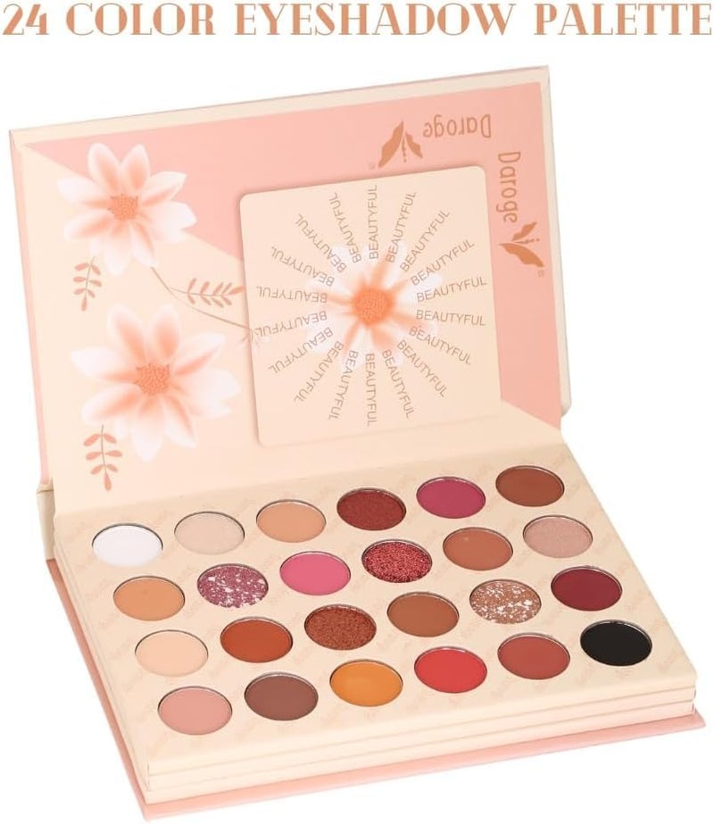 COSLUXE x Daroge Blusher Palette All In 1 Make Up Eyeshadow Highlight Blush Palette Long Wearing Highly Pigmented Glitter Makeup Palette For Women Girls 106g - Image 4