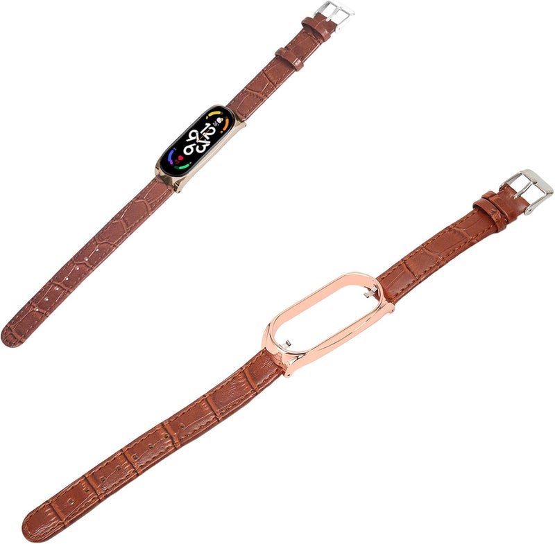 klarako Sport Wrist Band, Strap For Mi Pu Leather Breathable Replacement Lklarako Strap Band 7 Lklarako For For Mi Band 7 Soft For Running Hiking - Image 3
