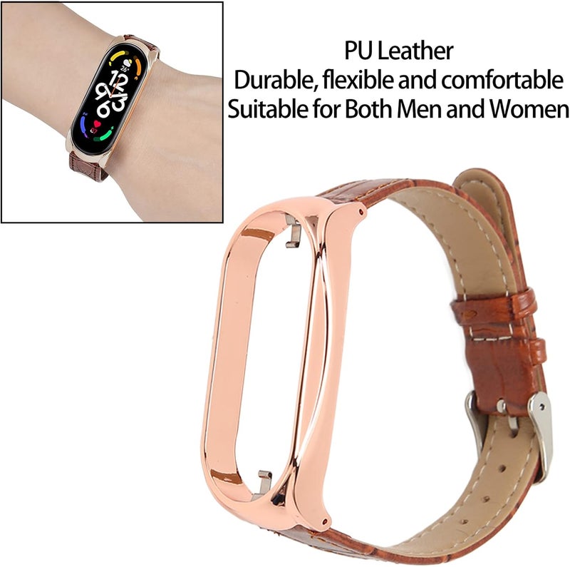 klarako Sport Wrist Band, Strap For Mi Pu Leather Breathable Replacement Lklarako Strap Band 7 Lklarako For For Mi Band 7 Soft For Running Hiking - Image 4