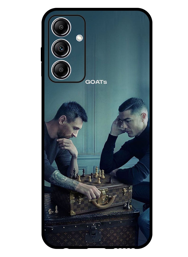 Theodor Protective Case Anti Scratch Shock Proof Bumper Cover For Samsung Galaxy A25 Messi & Ronaldo Chess - Image 1