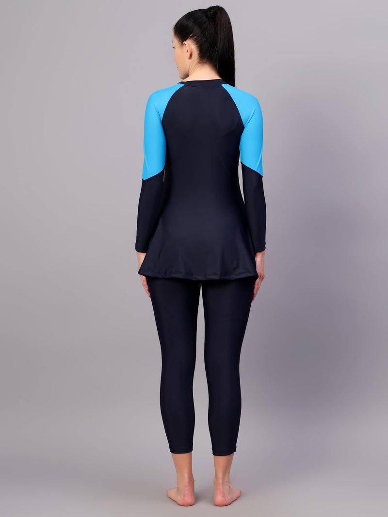 VIVA Swimming OWSD-333 Female 3/4 Swim Dress I Womens Swimming Costume I Swimwear for Women I One-Piece Swimsuits I Swimsuit for Women - Image 3