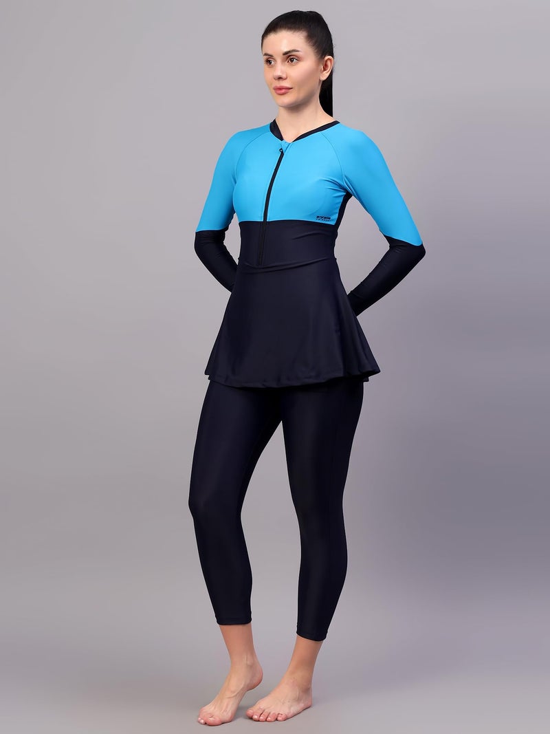 VIVA Swimming OWSD-333 Female 3/4 Swim Dress I Womens Swimming Costume I Swimwear for Women I One-Piece Swimsuits I Swimsuit for Women - Image 2