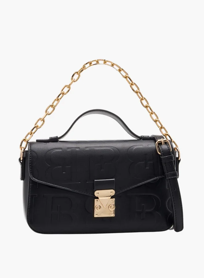 فلورا بيلا من شو إكسبرس Women's Monogram Print Crossbody Bag with Adjustable Strap and Twist Lock
