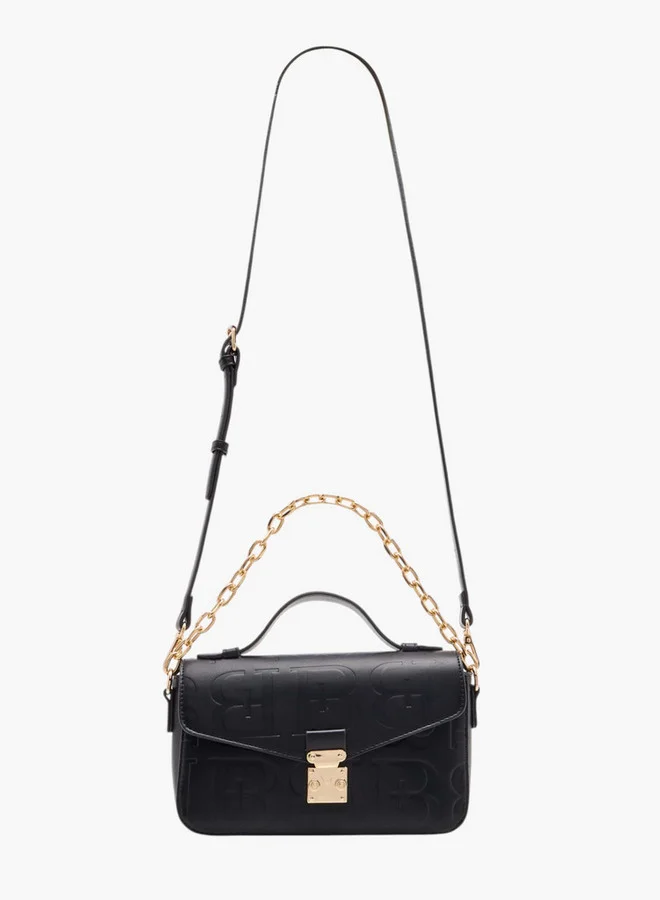 فلورا بيلا من شو إكسبرس Women's Monogram Print Crossbody Bag with Adjustable Strap and Twist Lock