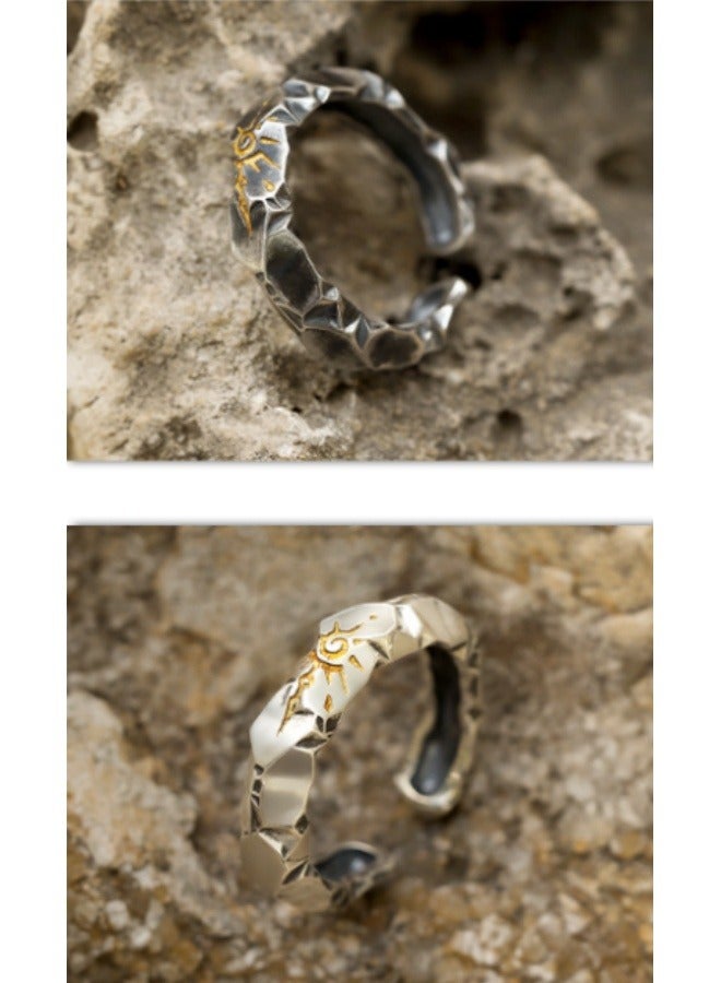 Beauenty Fashion ring (black + silver) 2 pieces  - Image 3