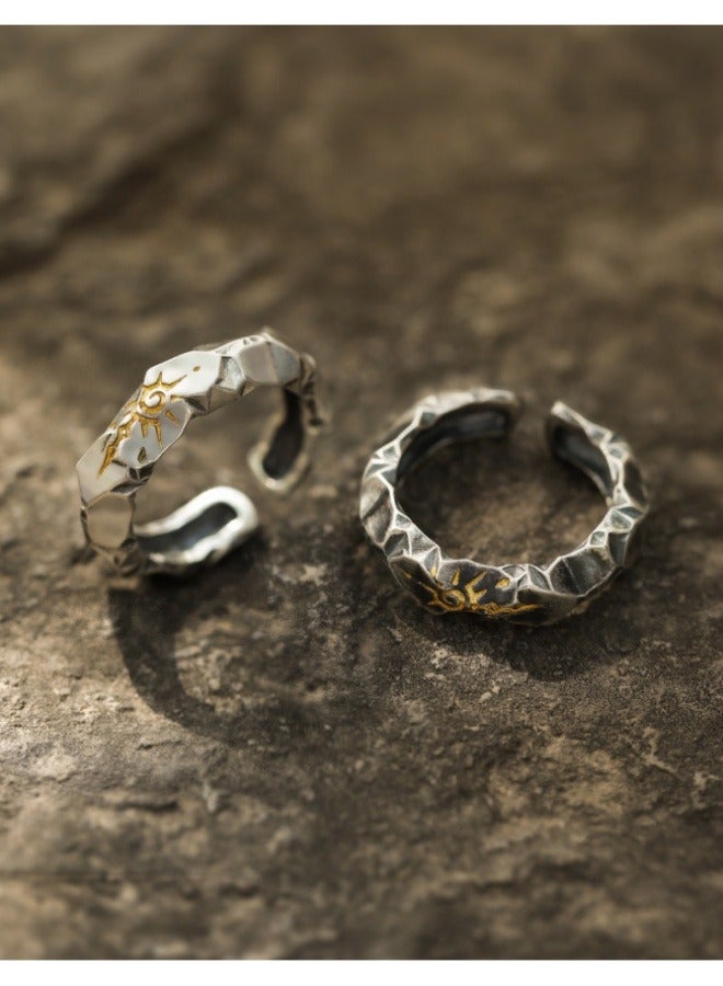 Beauenty Fashion ring (black + silver) 2 pieces  - Image 4