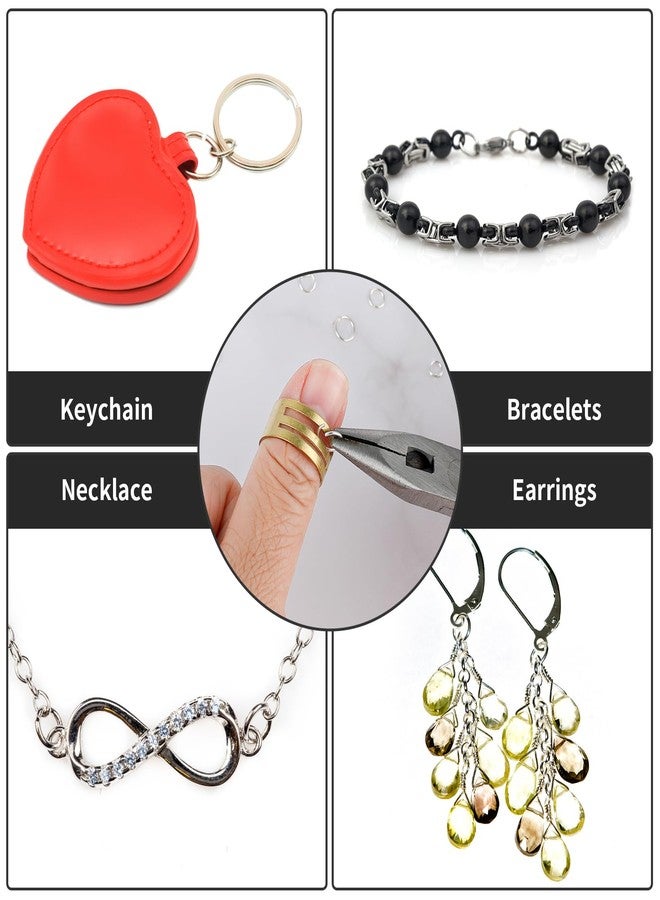 WLLHYF 4 Pieces Jump Ring Opening Tools Stainless Steel Circle Split Opener Bending Ring Appliance for Jewelry Maker Craft Projects Supplies(Gold,Silver) - Image 4