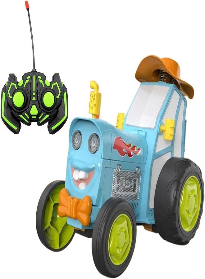 Crazy Jumping Remote Control Car with Music and Light Rechargeable Stunt Car Music and Dance Toy for Kids Ages 3 and Up  - Image 1