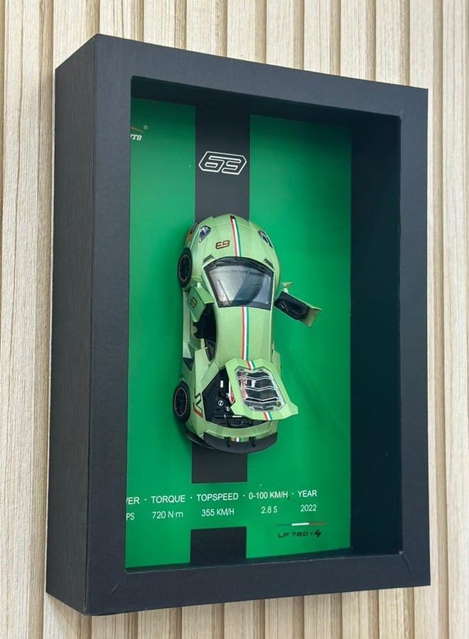 LITTLE ROCKZ Miniauto Diecast Car Frame Version Alloy Metal Sports Car Model Simulation 3D Racing Car Hanging Collection Decorative Kids Gifts - Image 3