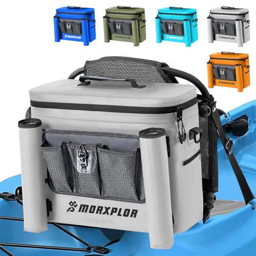 MORXPLOR Kayak Cooler,Waterproof Kayak Seat Back Cooler for Kayaking,Kayak Accessories Cooler Bag,Protable Ice Chest,Beach Cooler,Travel Cooler for Camping or Lunch Bag - Image 1