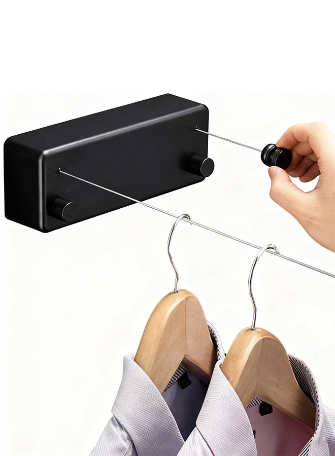 TaqwaMart Retractable Clothesline 4.2M Double Rope - 304 Stainless Steel & ABS Aluminum Case, 20KG Capacity, Space-Saving for Bathroom Balcony Laundry Indoor Outdoor - Image 1