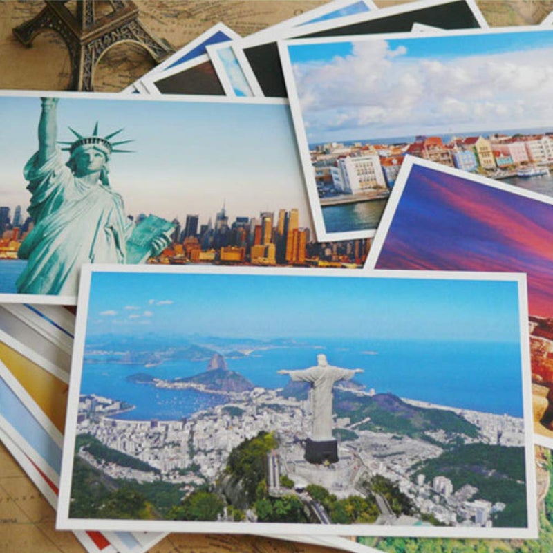 HOSTEESSCHOICE Beautiful Postcard set of 30 Post card variety pack World travel sites,4 x 6 Inches, world B - Image 3
