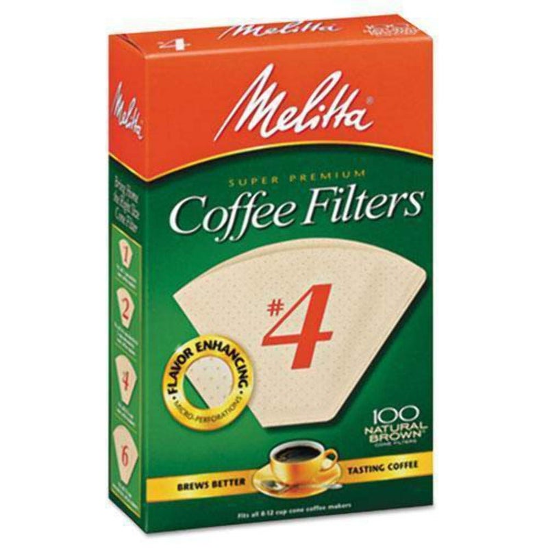 Melitta #4 Cone Coffee Filters, Unbleached Natural Brown, 100 Total Filters Count - Image 3