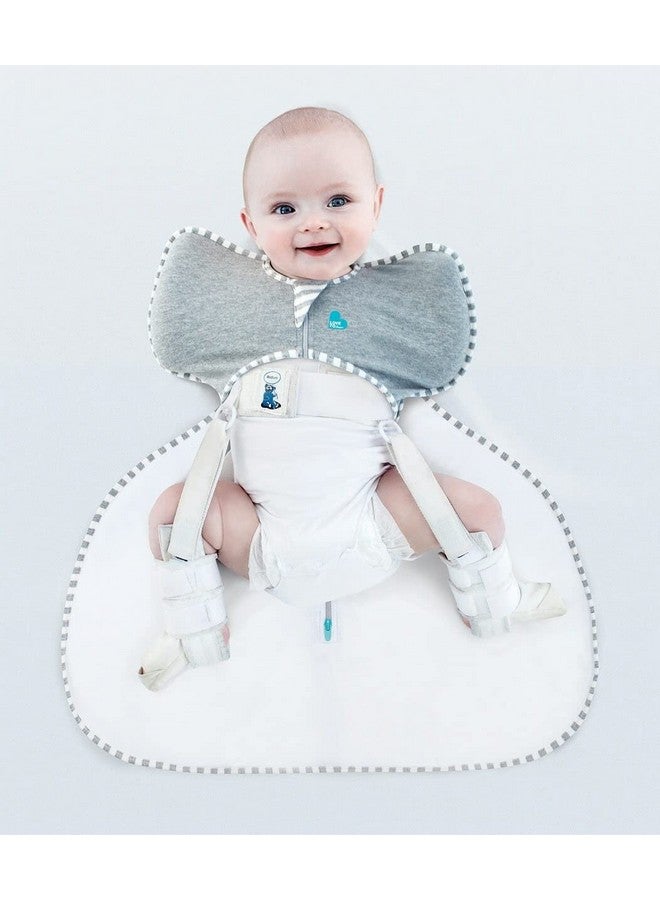 لاف تو دريم قماط Swaddle Up Transition Swaddle، أجنحة قابلة للفك حاصلة على براءة اختراع، تساعد الطفل بلطف على الانتقال من التقميط إلى عدم استخدام الذراعين، يناسب حزام أو دعامة خلل التنسج الوركي، 1.0 Tog، 19-24 رطلاً، أبيض - Image 3