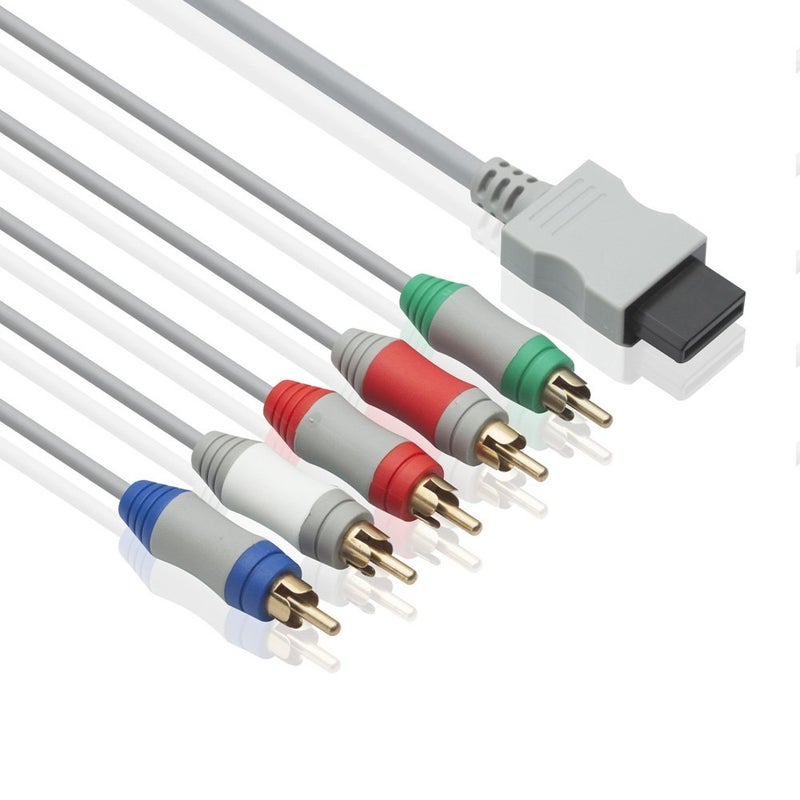 TENINYU 6 Feet Wii Component Audio Video Cable HDAV Component HD AV Cable to HDTV/EDTV 5 RCA Video & RCA Stereo Audio AV Cord for Wii & Wii U - Image 1