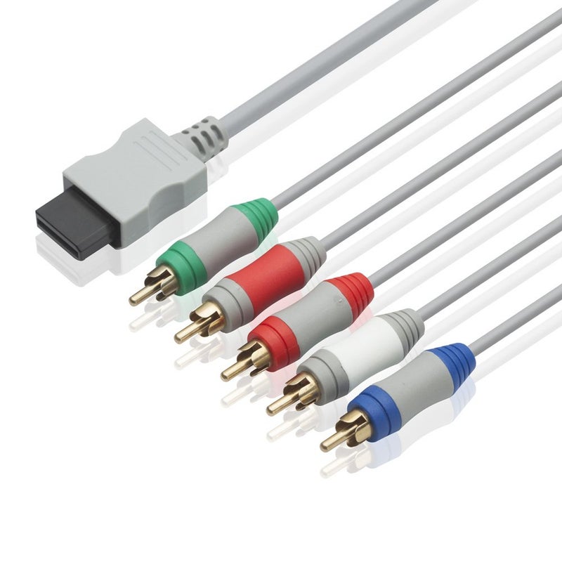 TENINYU 6 Feet Wii Component Audio Video Cable HDAV Component HD AV Cable to HDTV/EDTV 5 RCA Video & RCA Stereo Audio AV Cord for Wii & Wii U - Image 4