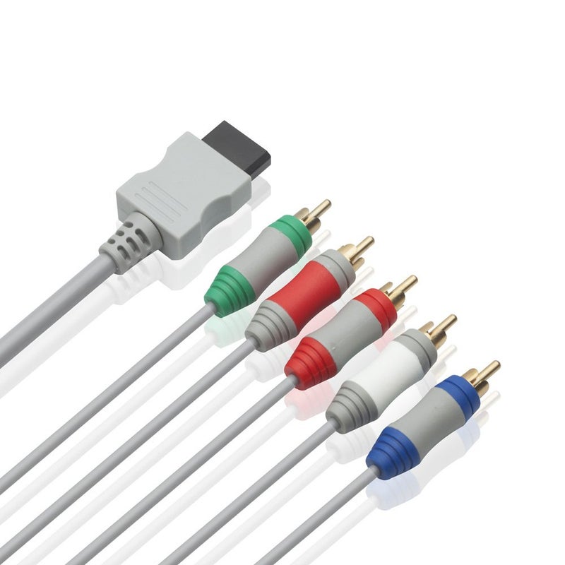TENINYU 6 Feet Wii Component Audio Video Cable HDAV Component HD AV Cable to HDTV/EDTV 5 RCA Video & RCA Stereo Audio AV Cord for Wii & Wii U - Image 3