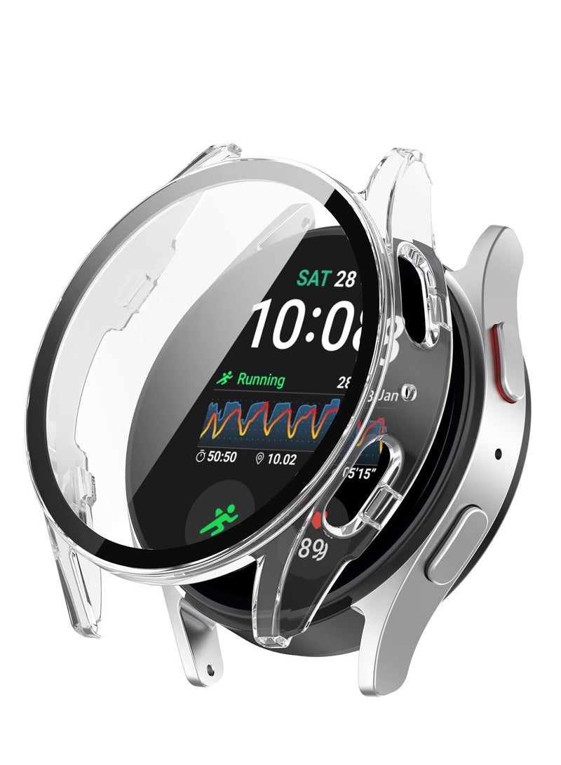 سامسونج غالاكسي ووتش 7 44mm الصلبة قذيفة + شاشة التوقف تغطية كاملة للصدمات ( شفافة ) - Image 1